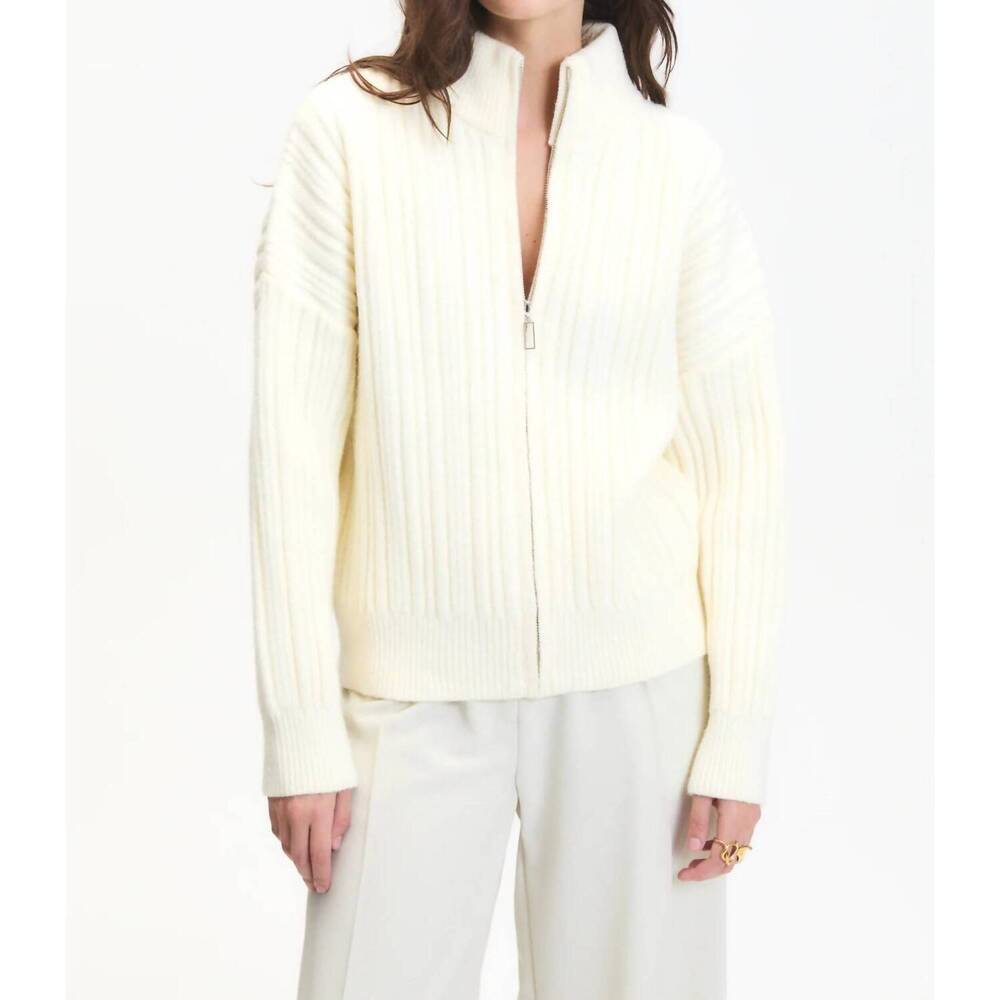 NEW DELUC women's jasper cardigan in ecru